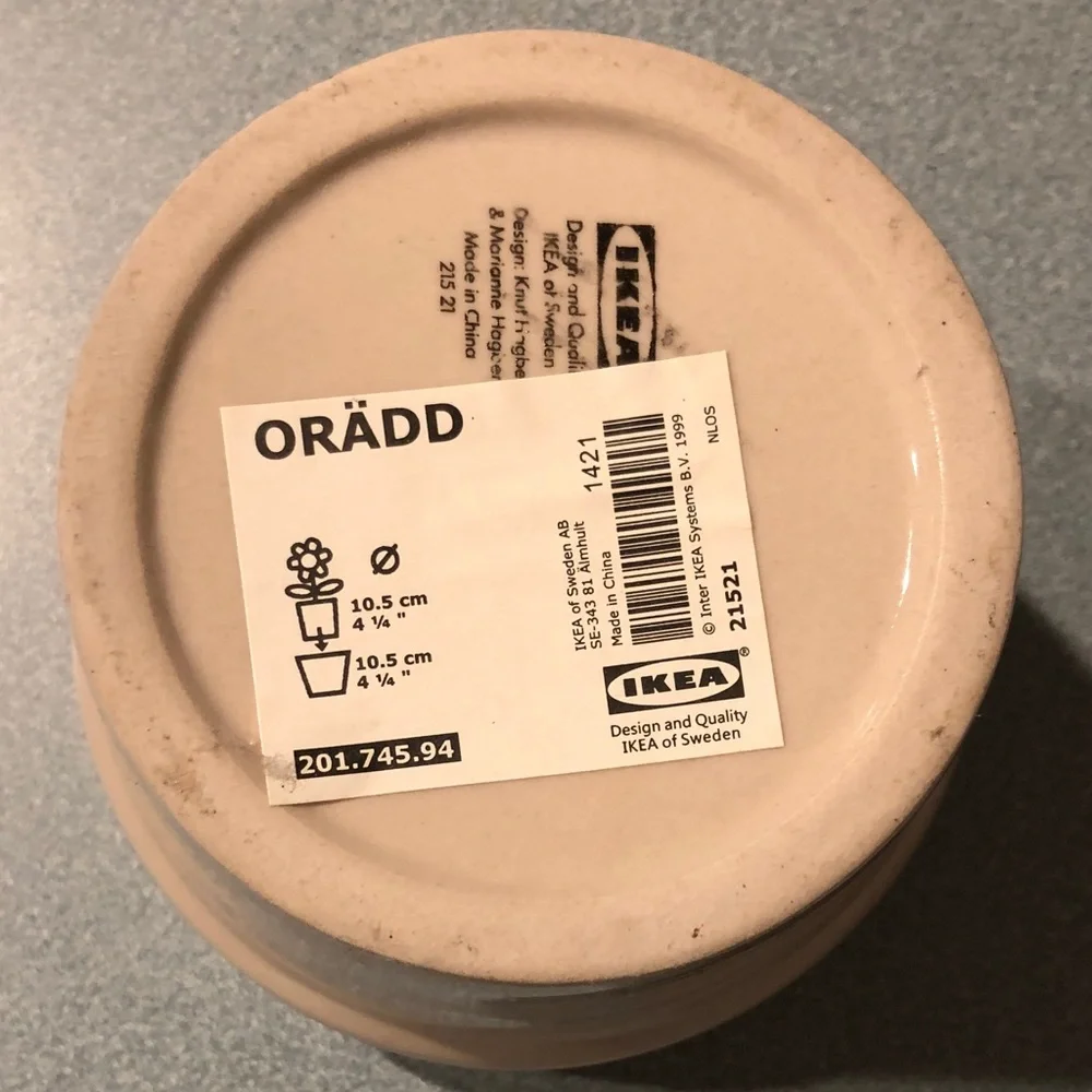 Simple Cream Ceramic Plant Pot